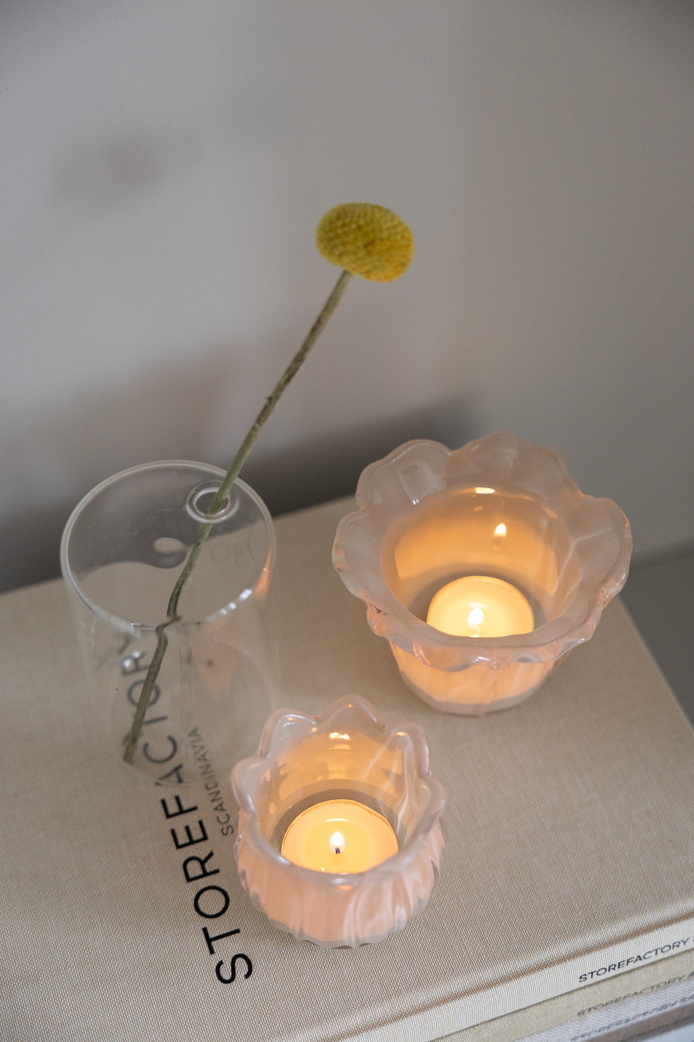 Nyby Ljuslykta, Beige