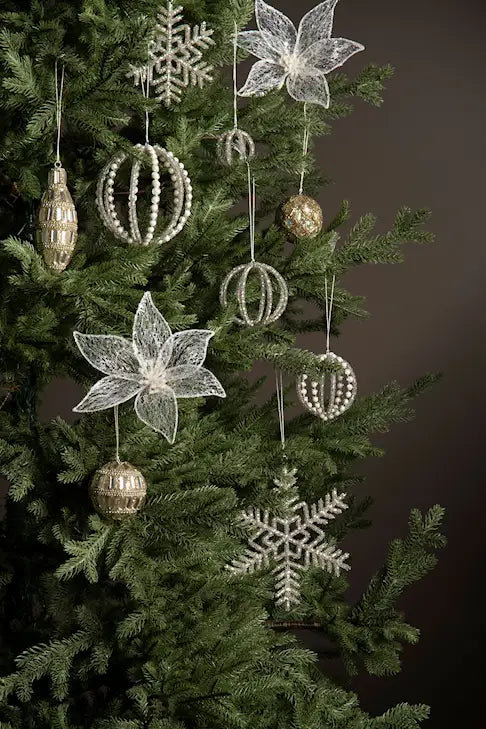 Blomma Med Clip - Vit