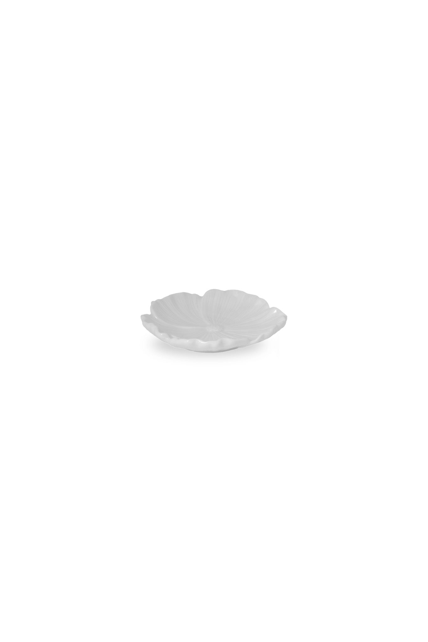 Blomster, Litet Fat, Vitt