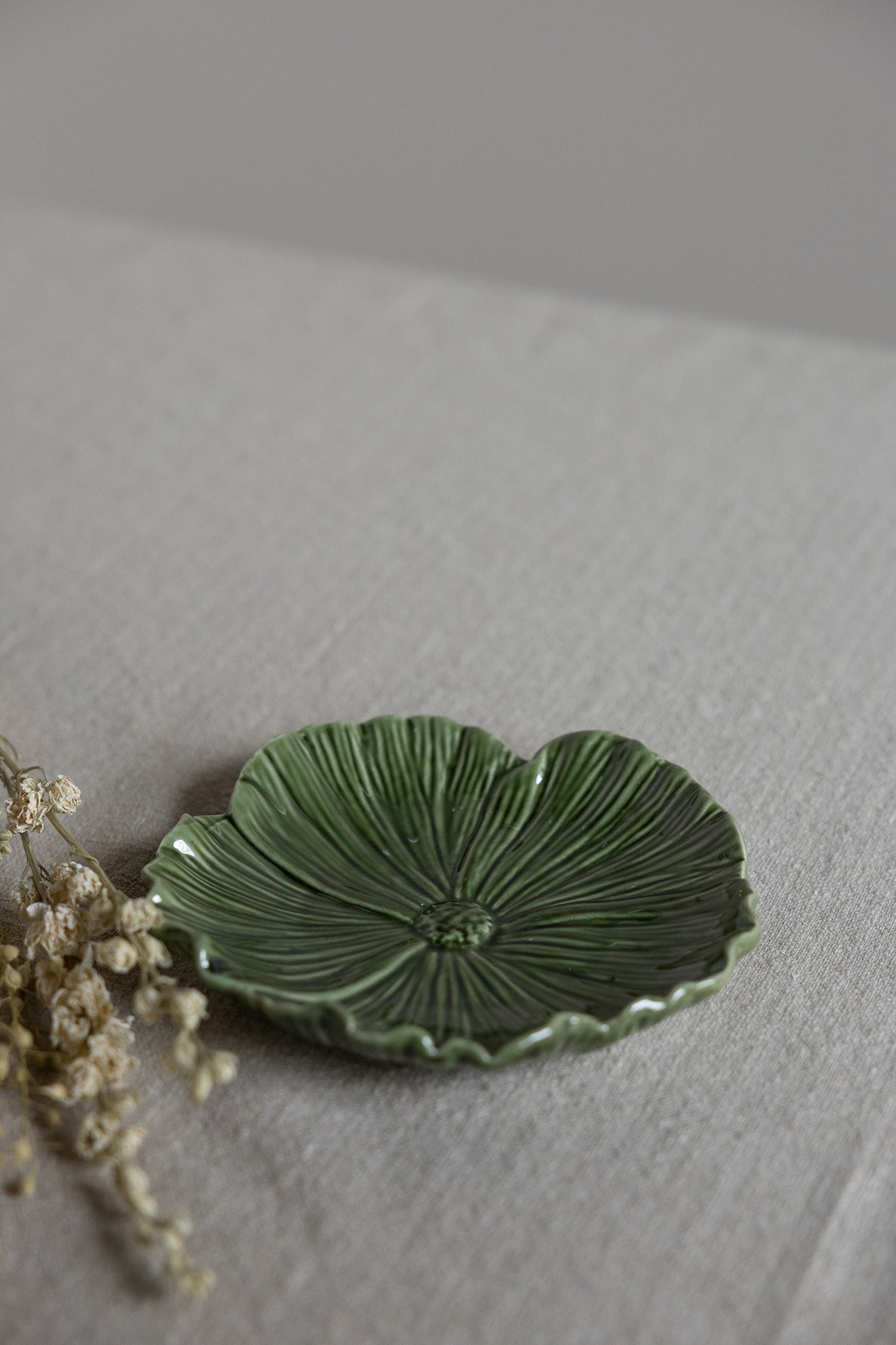 Blomster, Stort Fat, Grön