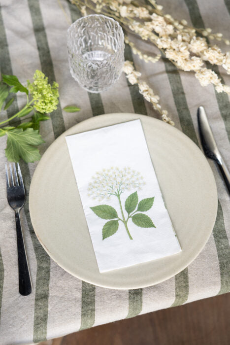 Fläderblomma servett, Buffet