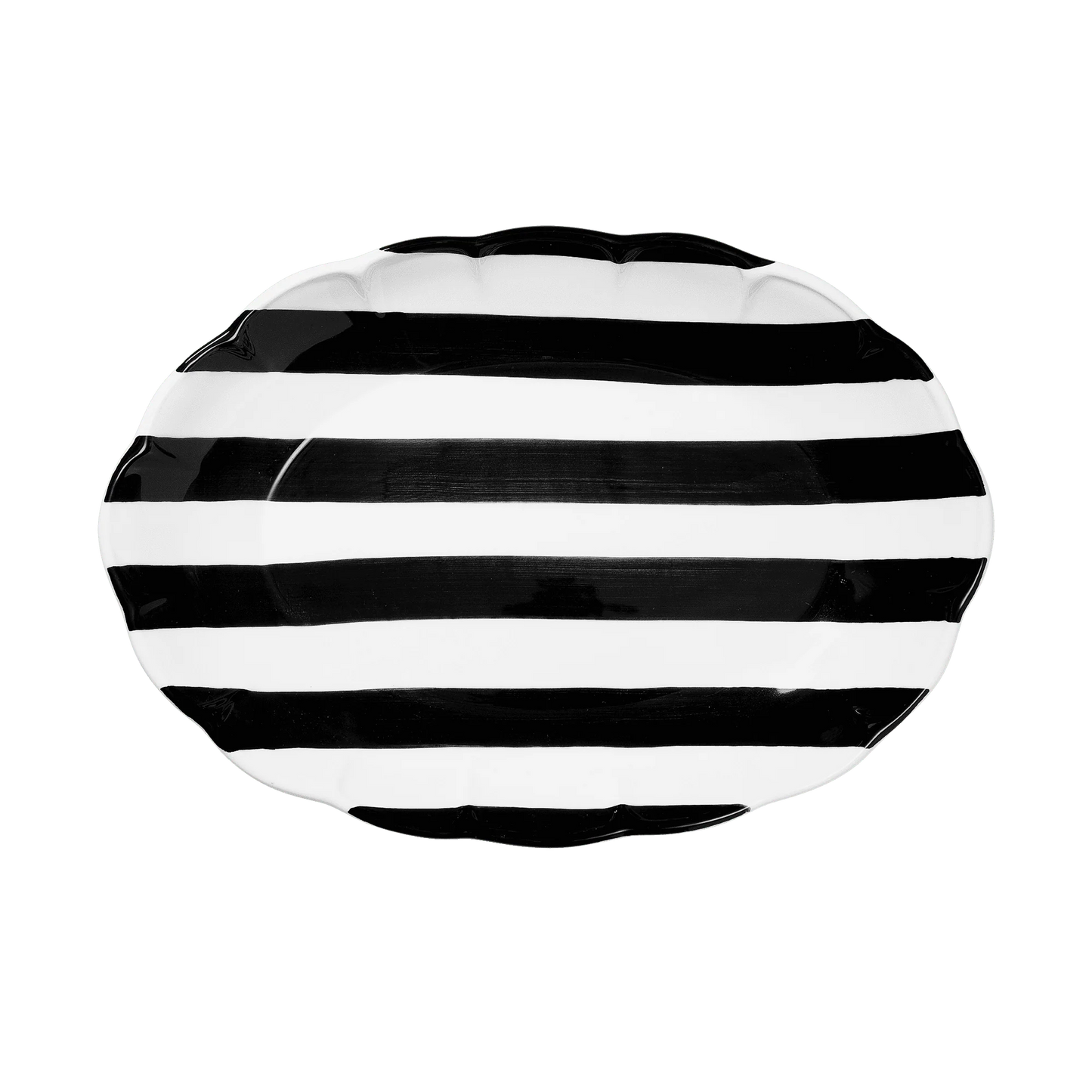 Stripe Svart Serveringsfat, 36cm