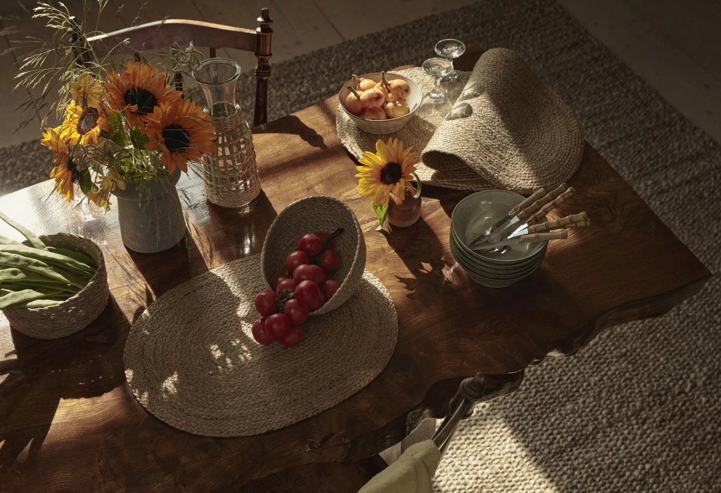 Underlägg Natural Sjögräs Oval