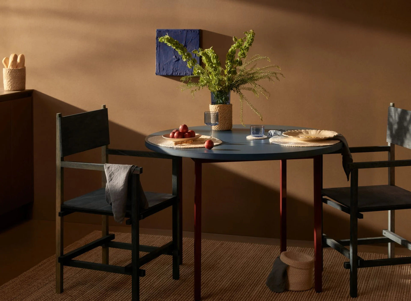 Underlägg Elin Vit, Jute Rund