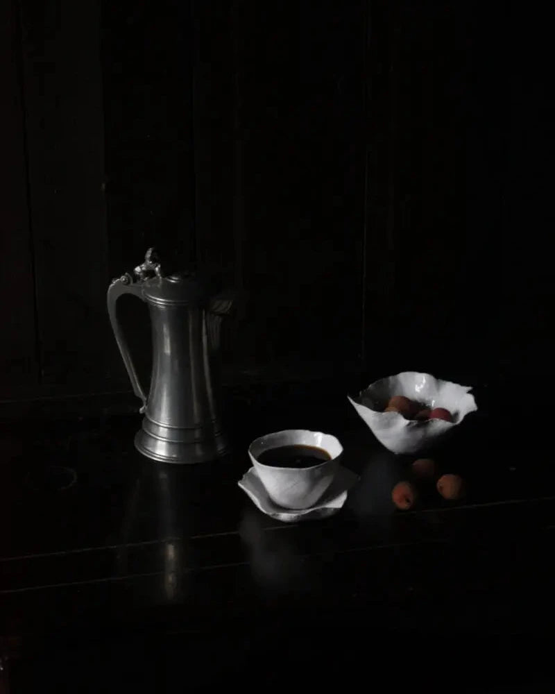 Claire Skål, mini, Vit