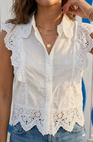 Broderad blus, Vit