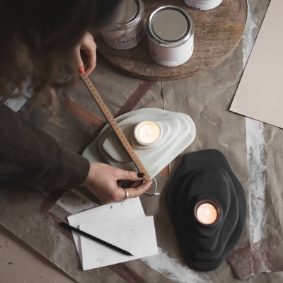 Dune Ljusstake, Beige