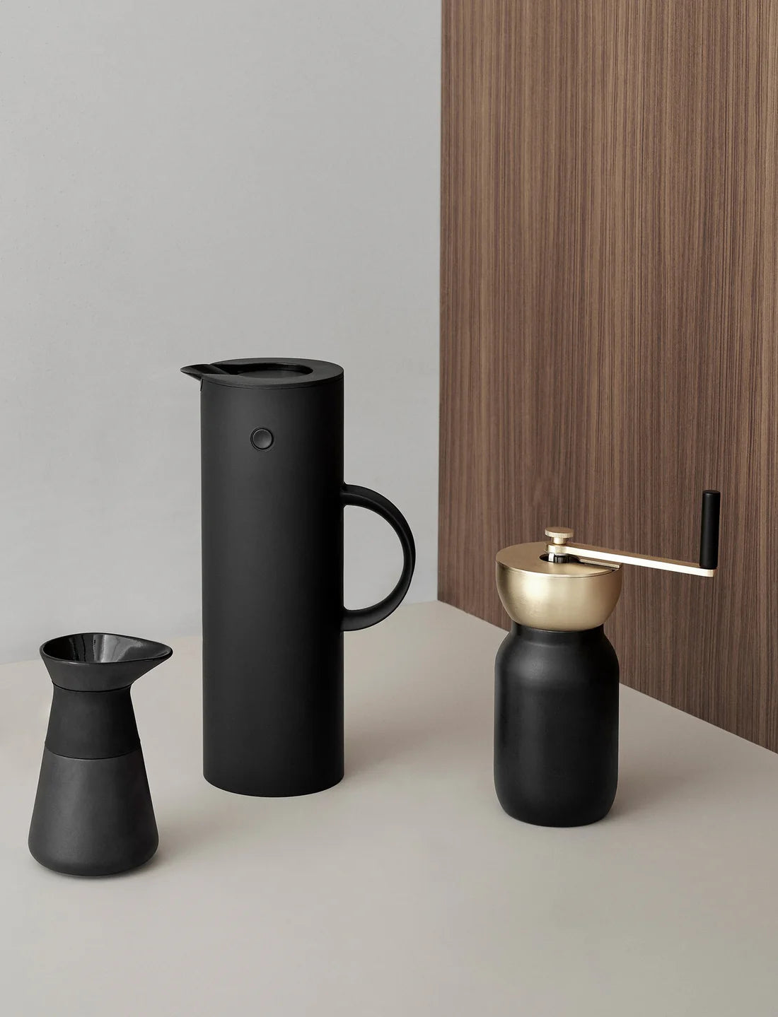 Stelton EM77 Termos, Matt svart, 1 L