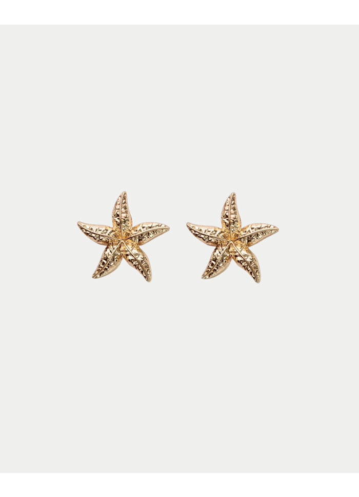Starfish Örhängen, Stora, Guld