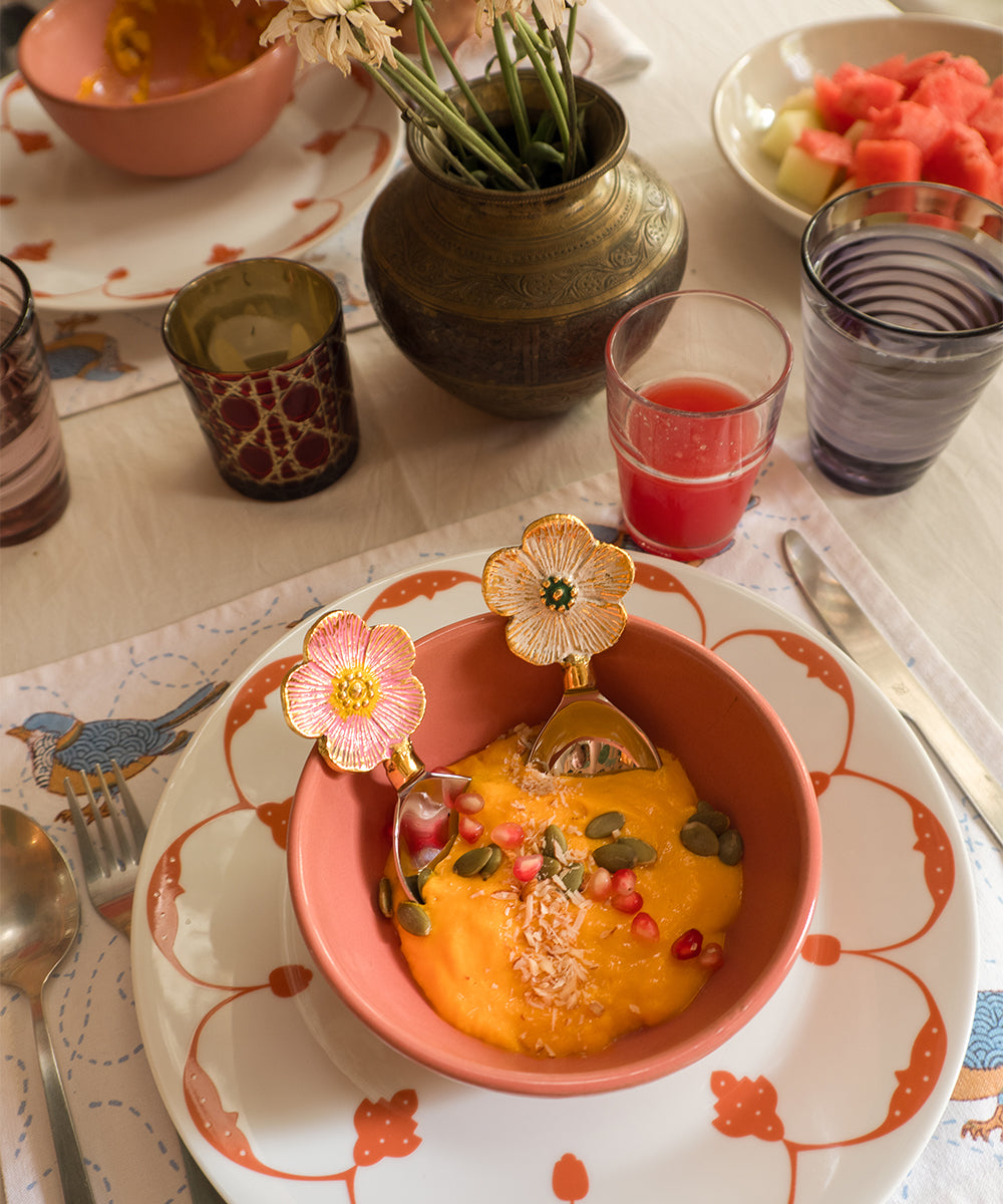 Faye Flower Dipster Spoon Set i Box