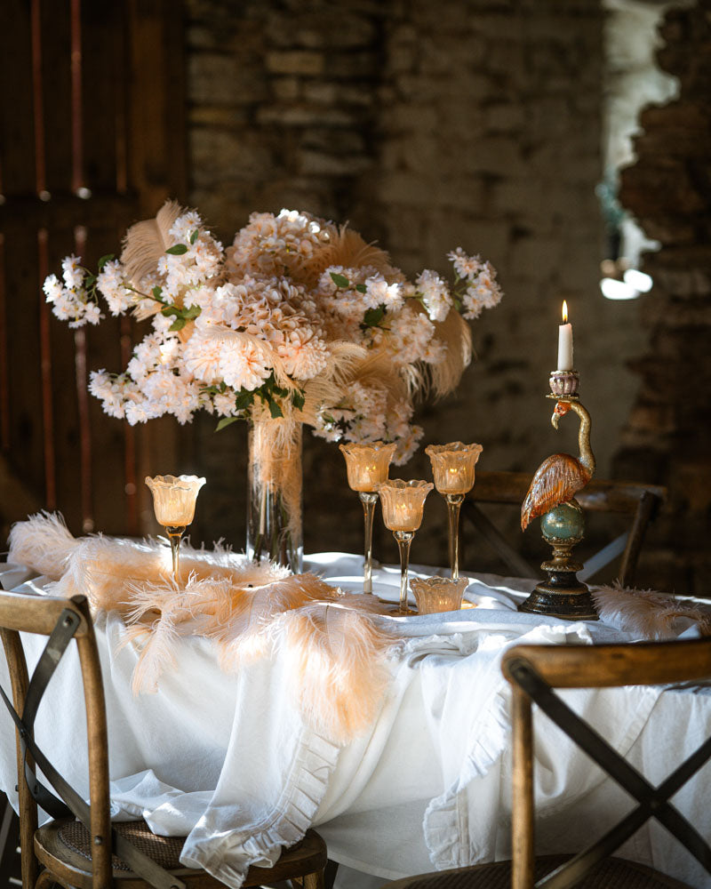 Ljuslykta Blomma, Gul, 23cm