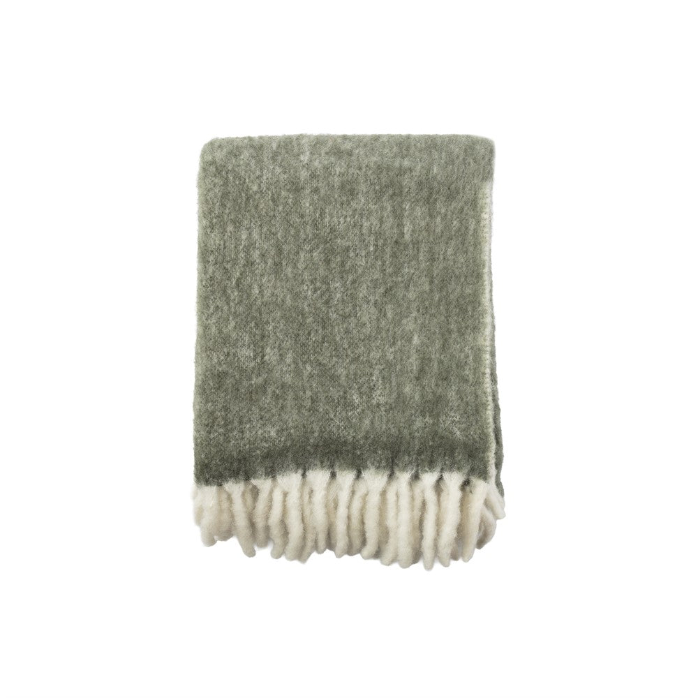 Morgan Pläd, Mörkgrön 130x170cm, Ullmix