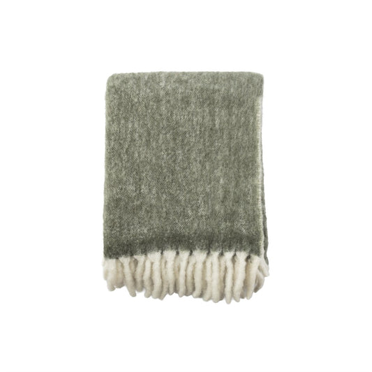 Morgan Pläd, Mörkgrön 130x170cm, Ullmix