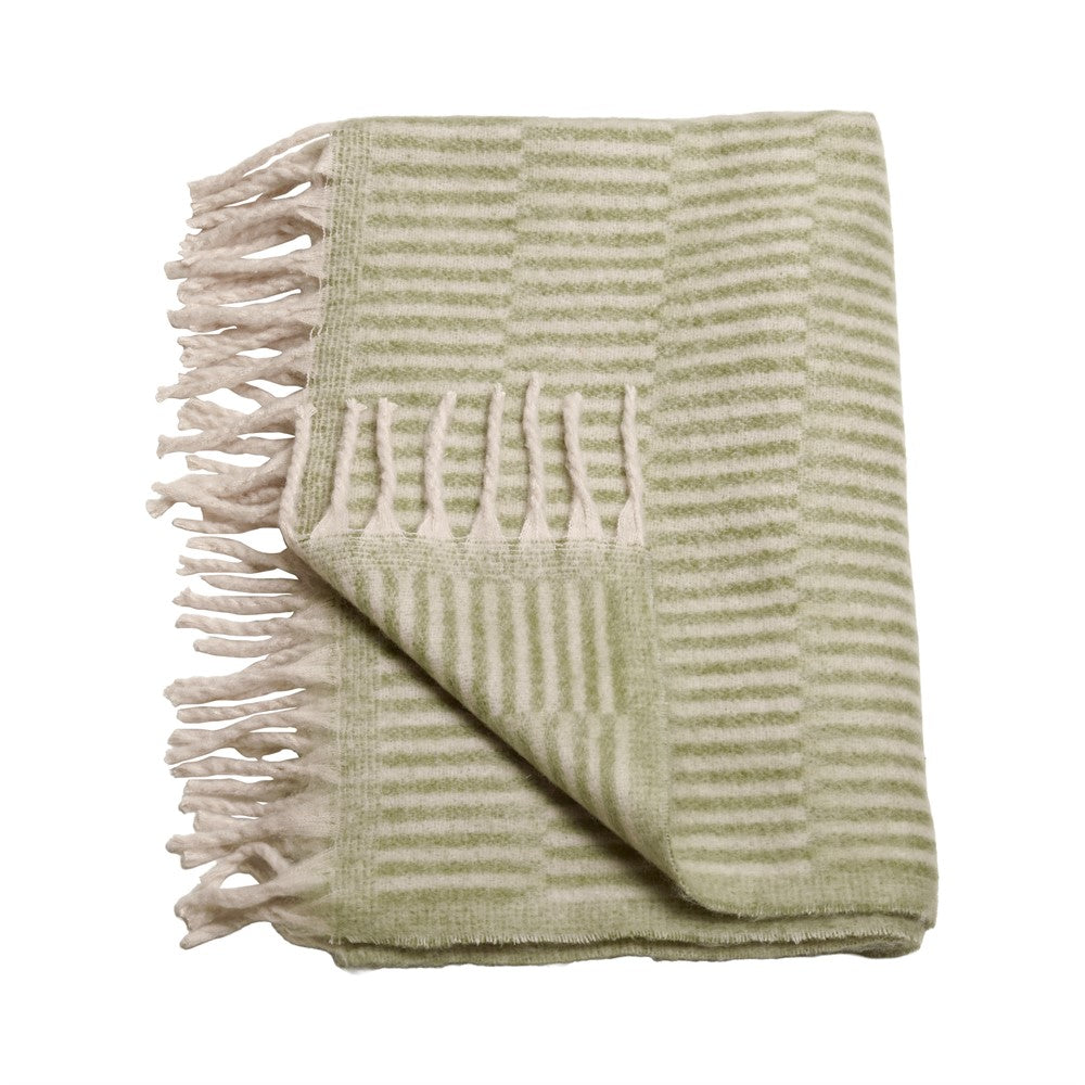 Remi Pläd, Beige/svart, 130x170cm