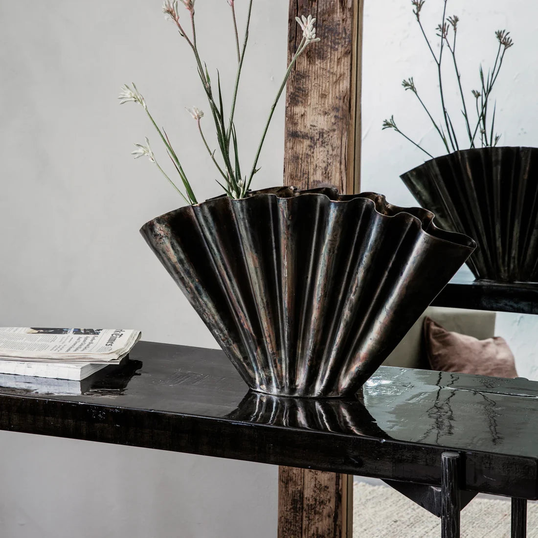 HouseDoctor Flood Vas, Antik Brun