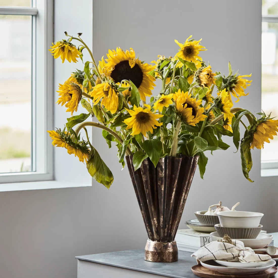 HouseDoctor Flood Vas Hög, Antik Brun