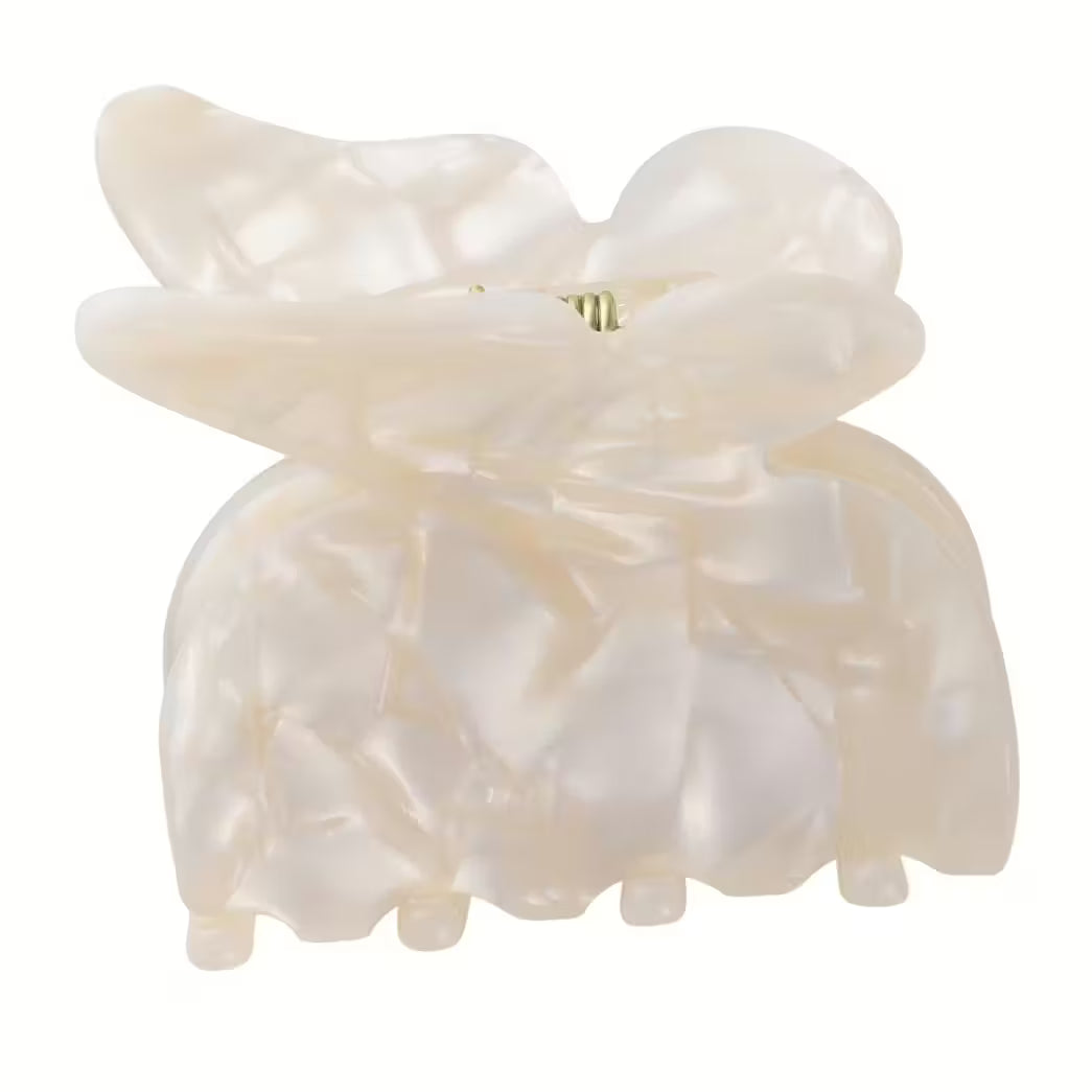 Hårklämma Fjäril, Ivory