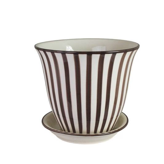 Kruka Miriam, Randig Brun, 22 cm