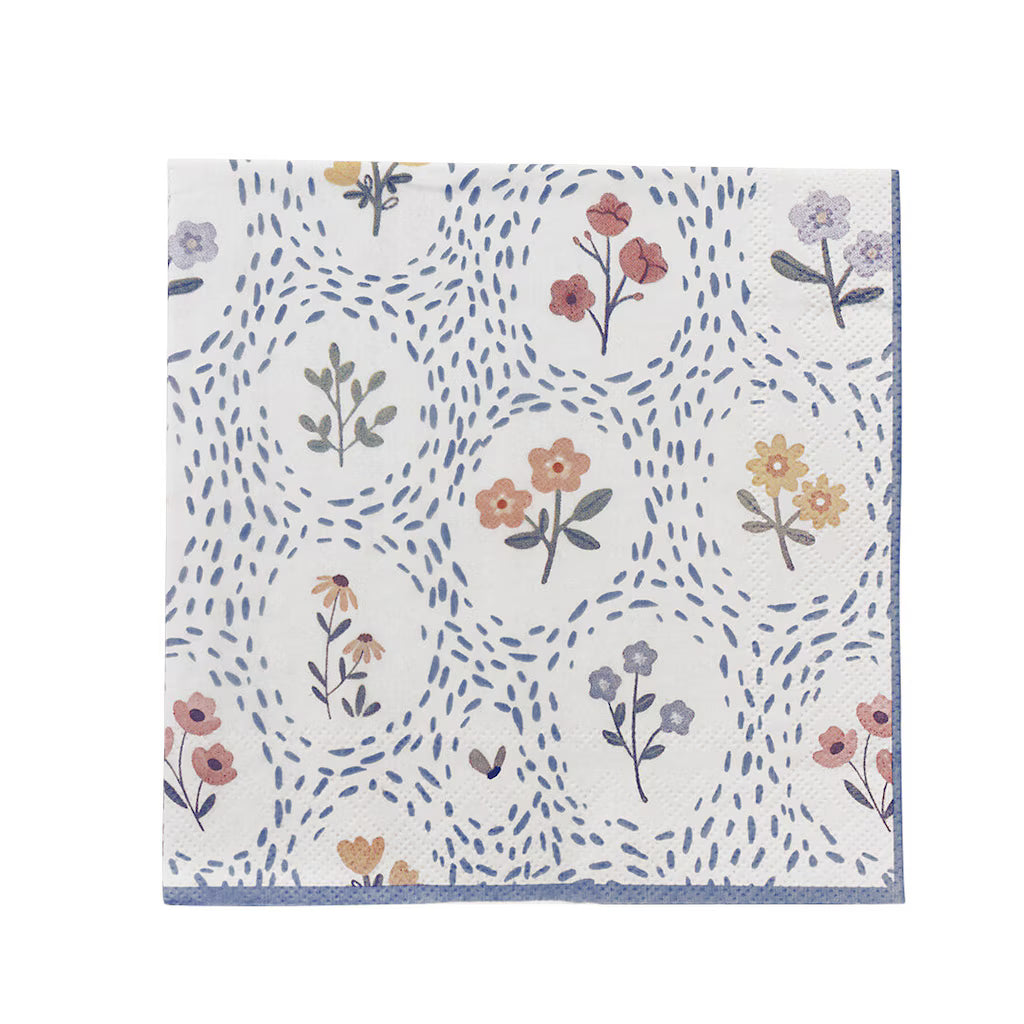 Pappersservett Fleur, Middag