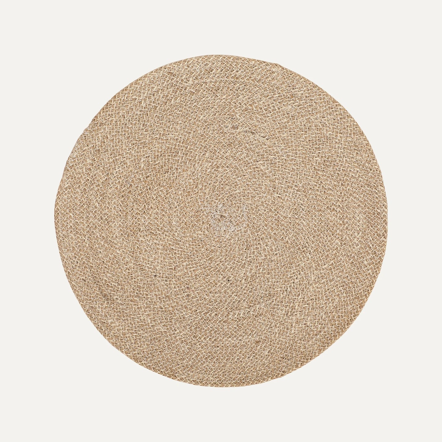 Underlägg Vit/natural, Jute Rund