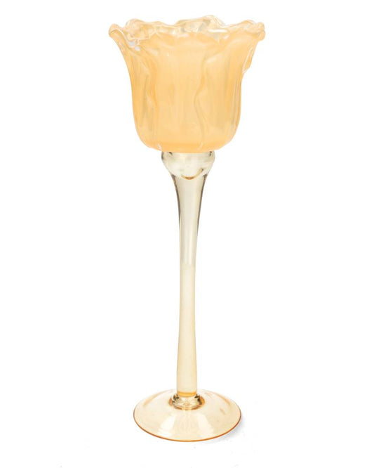 Ljuslykta Blomma, Gul, 27cm