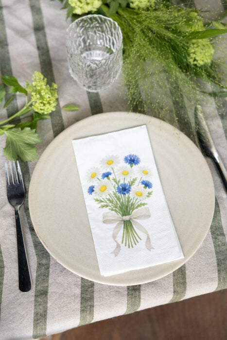 Sommarbukett Servett, Buffet, Vit