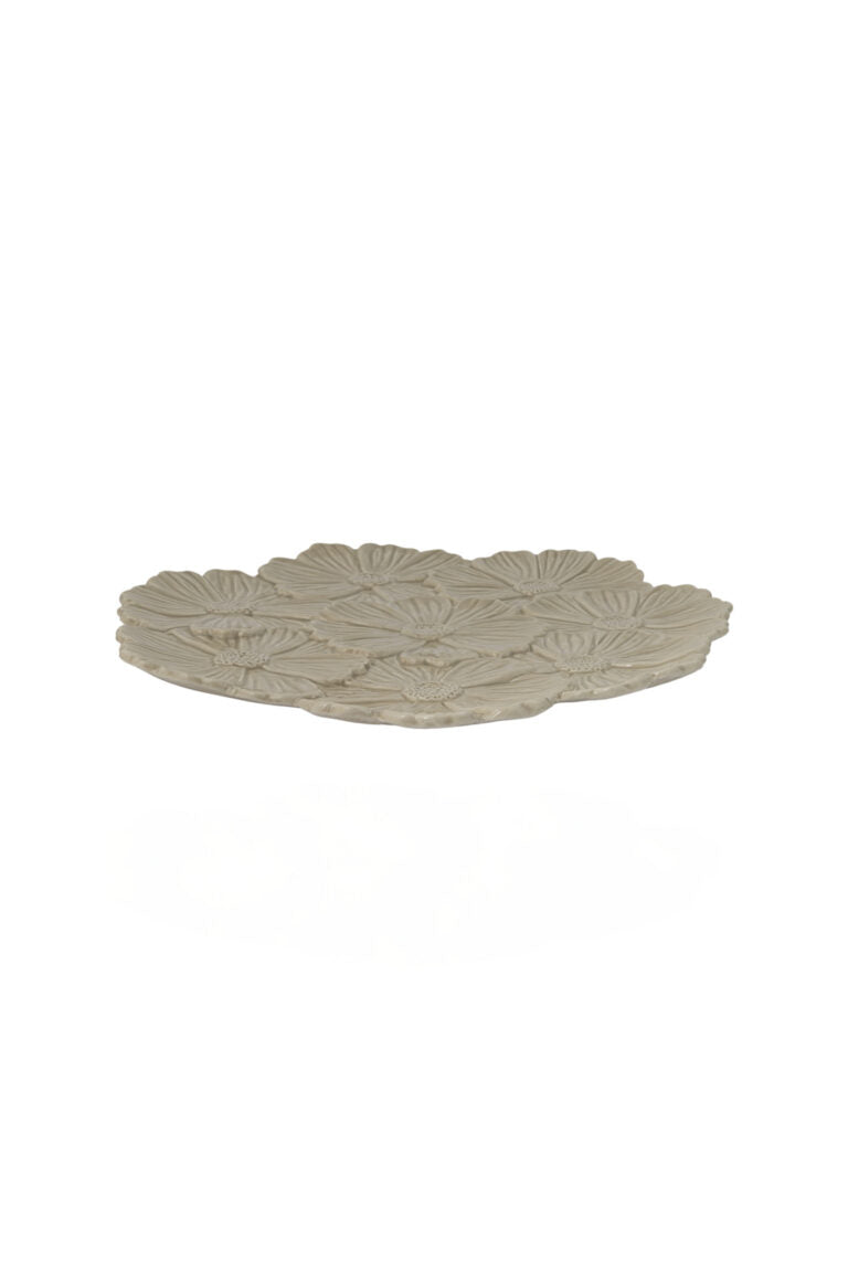 Flor, Serveringsfat, Beige