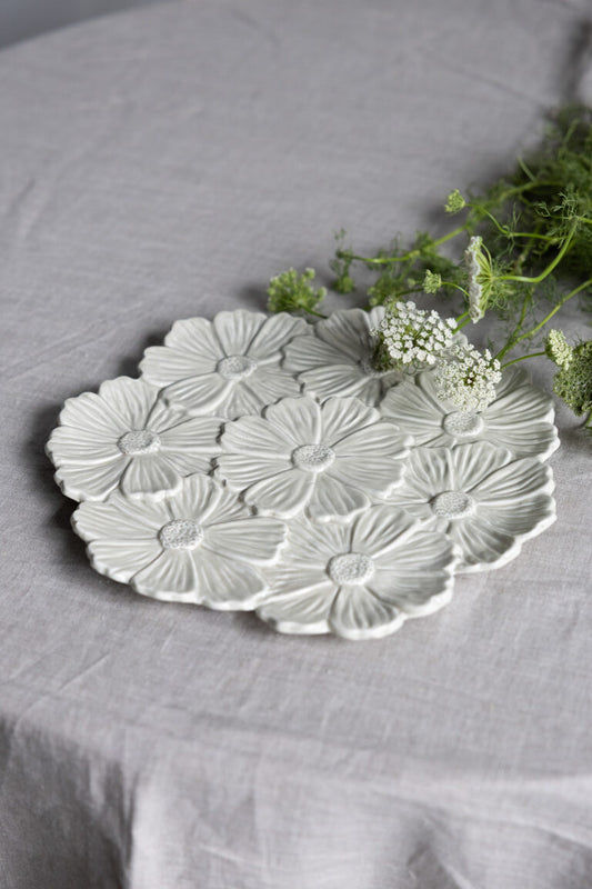 Flor, Serveringsfat, Beige