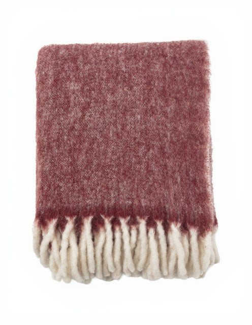 Morgan Pläd, Bordeaux 130x170cm, Ullmix