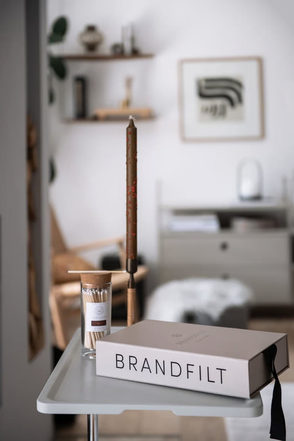 Brandfilt, Beige