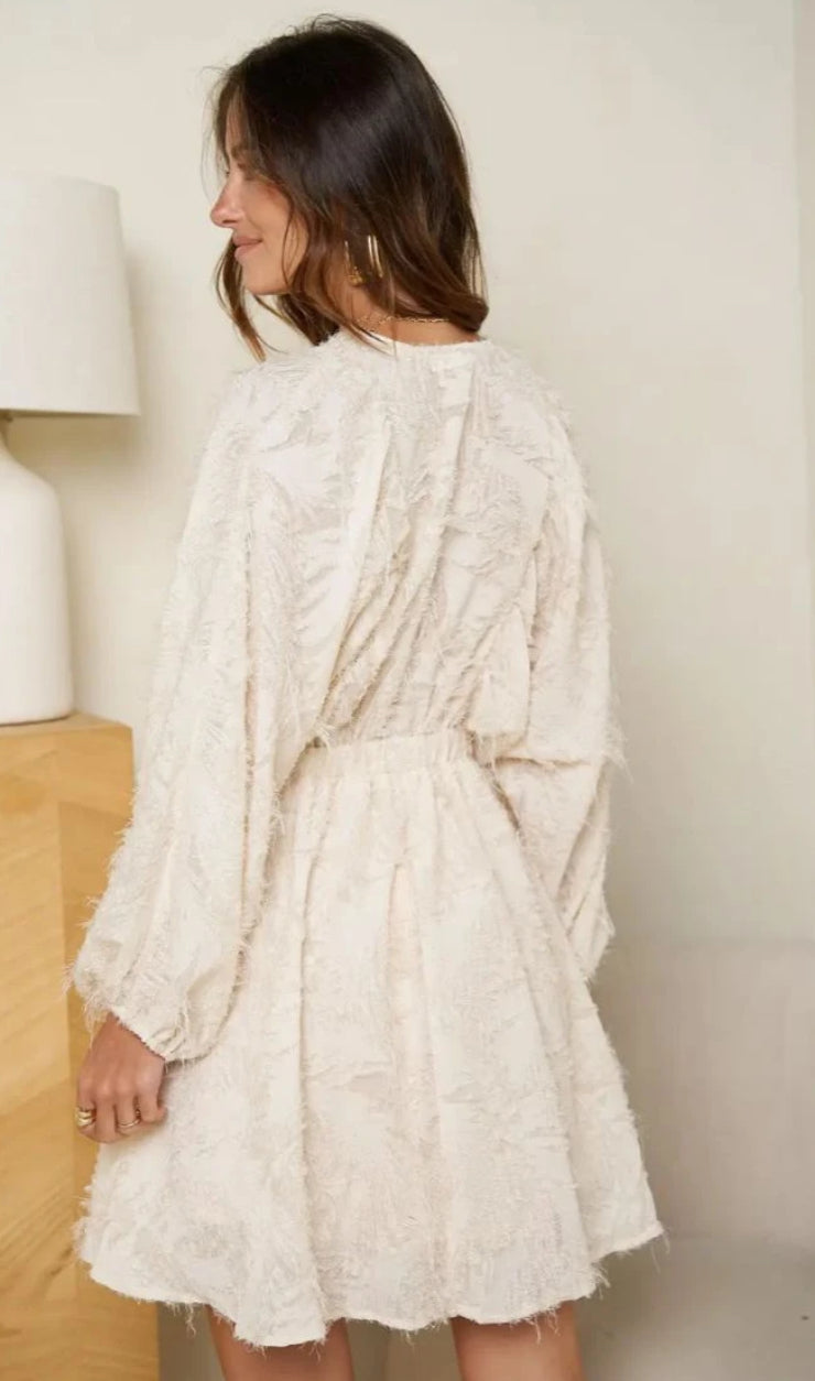 Meline klänning, Beige