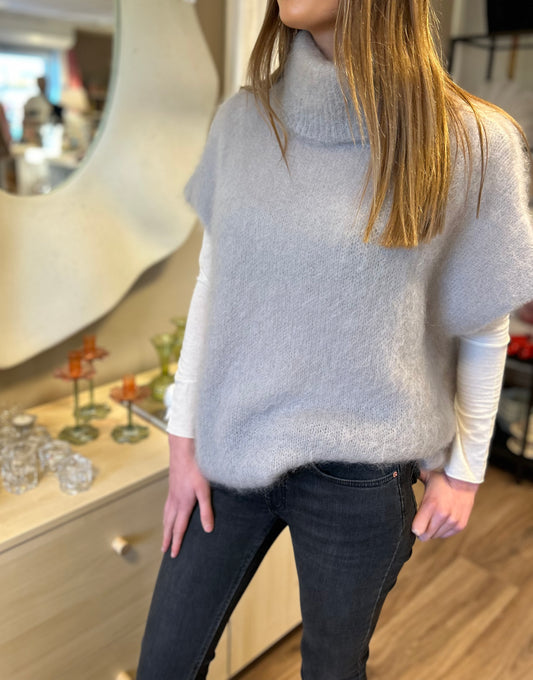 Mohair 80% Polo, Grå