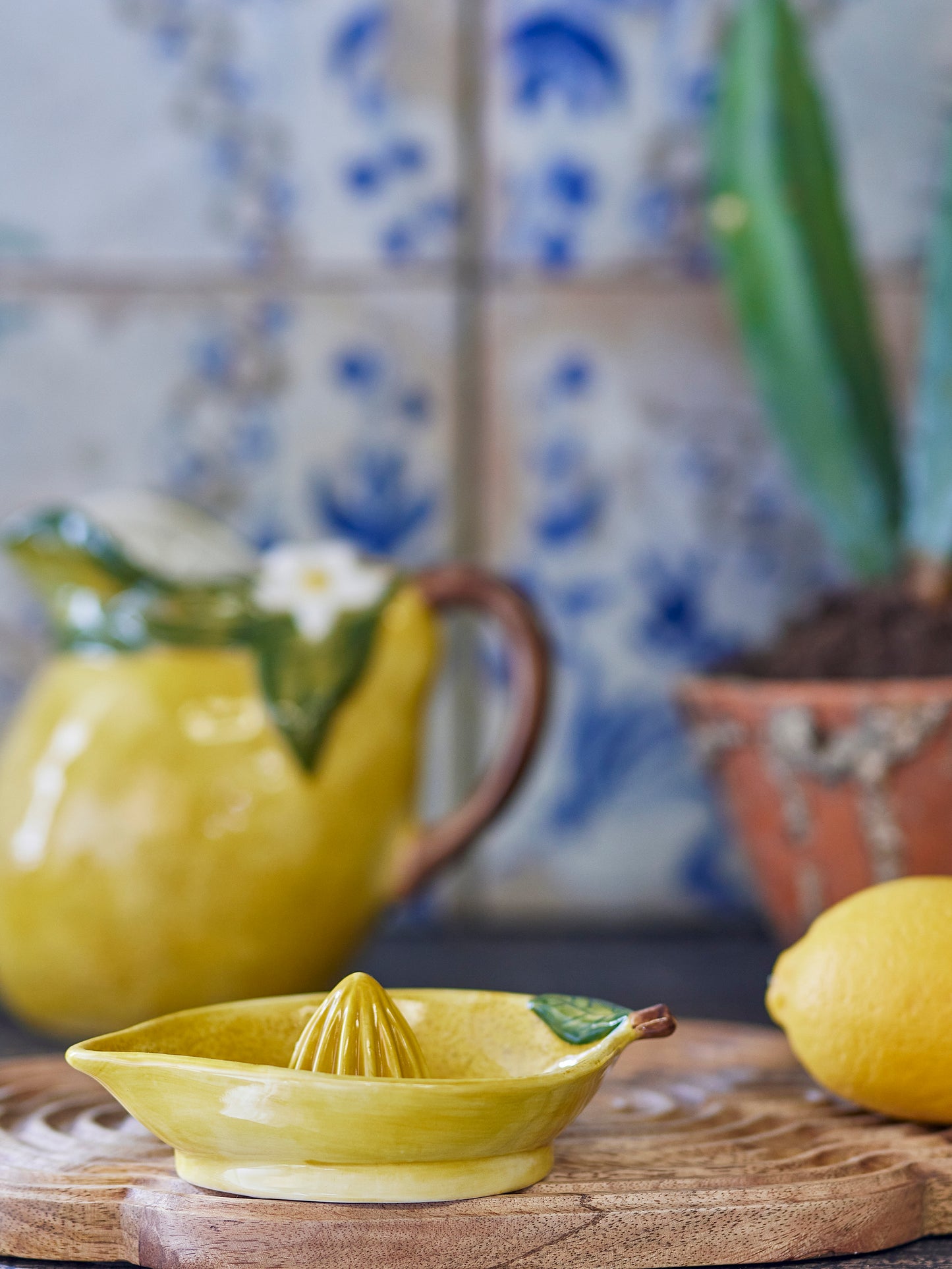 Lime-& citronpress, Gul, stengods