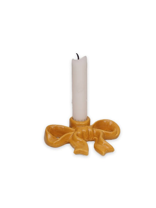 Ljusstake Rosett, Liten, Ockra