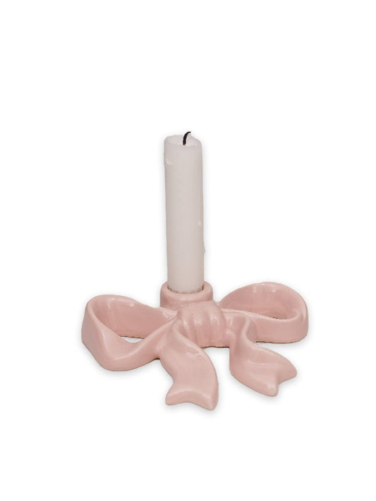 Ljusstake Rosett, Stor, Rosa