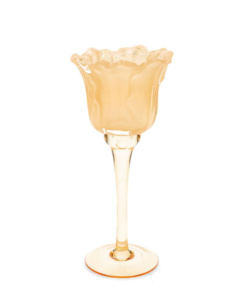 Ljuslykta Blomma, Gul, 23cm