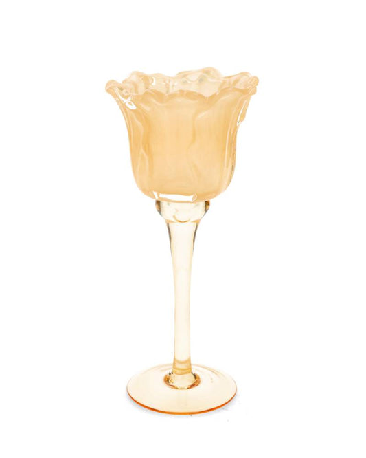 Ljuslykta Blomma, Gul, 23cm