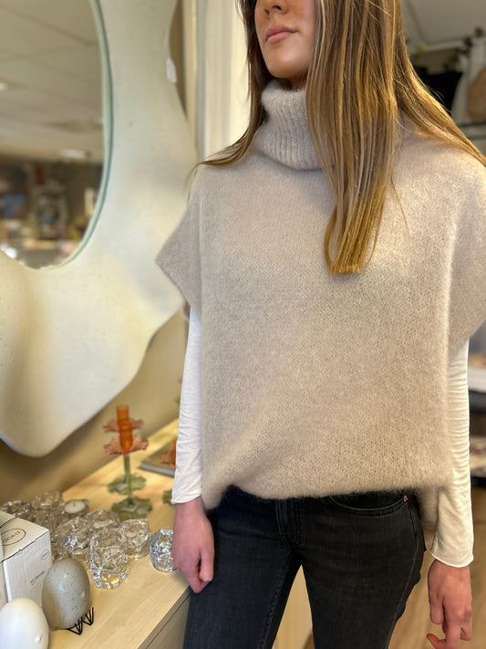 Mohair 80% Polo, Beige