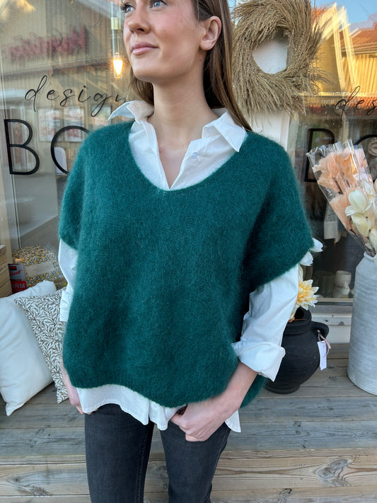 Mohair 80% Väst, Alpin Grön