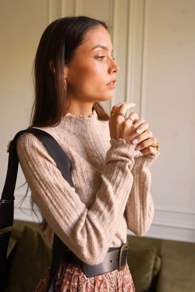 Sabina Tröja, Beige, One size