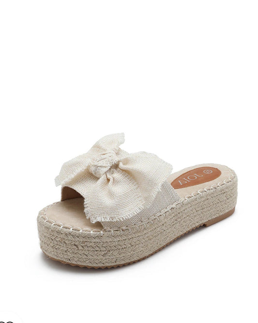 Filippa Sandaler med platå, Beige