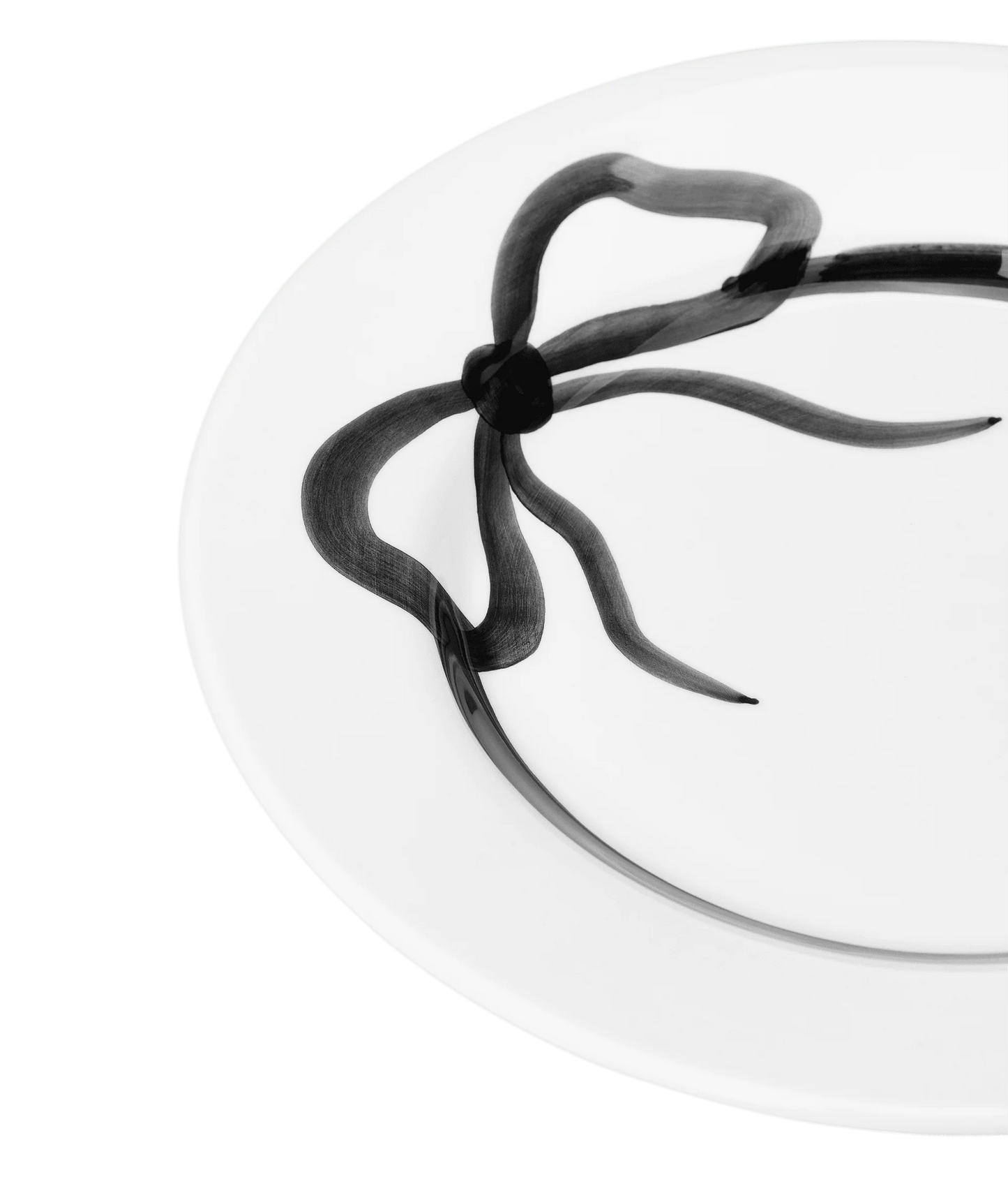 Bow Tallrik Svart, 28cm
