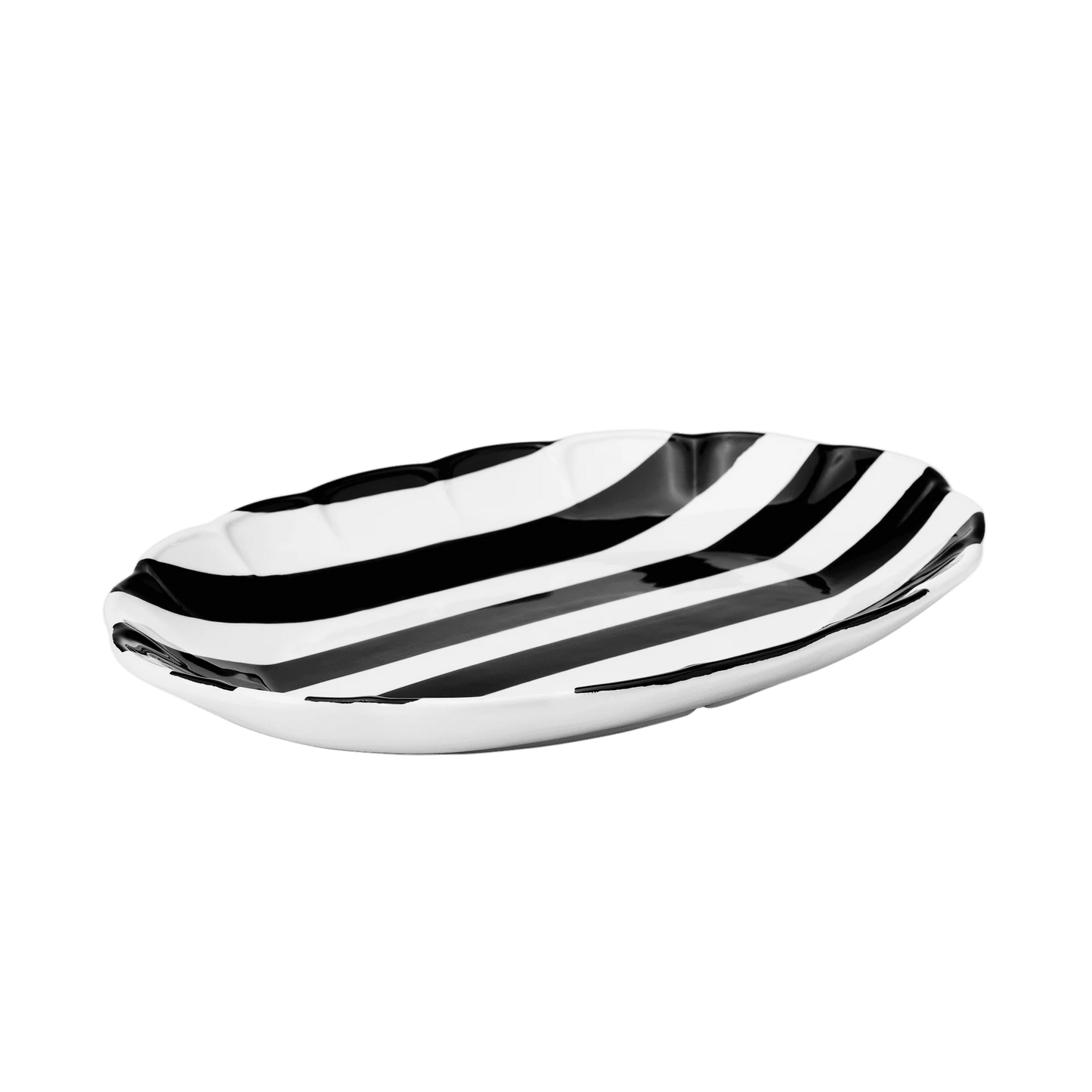 Stripe Svart Serveringsfat, 36cm