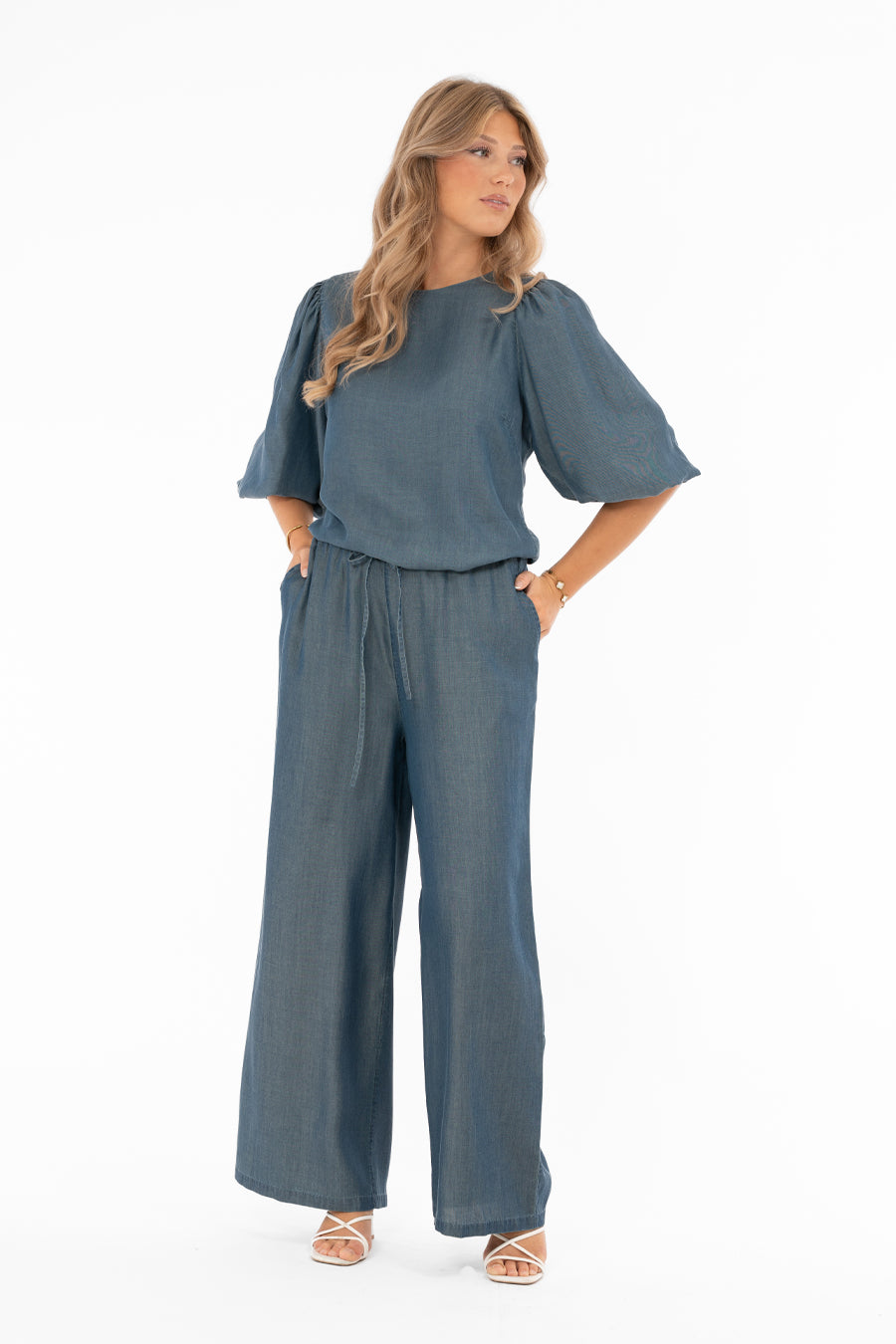 Cassidy Byxor, Denim Blå