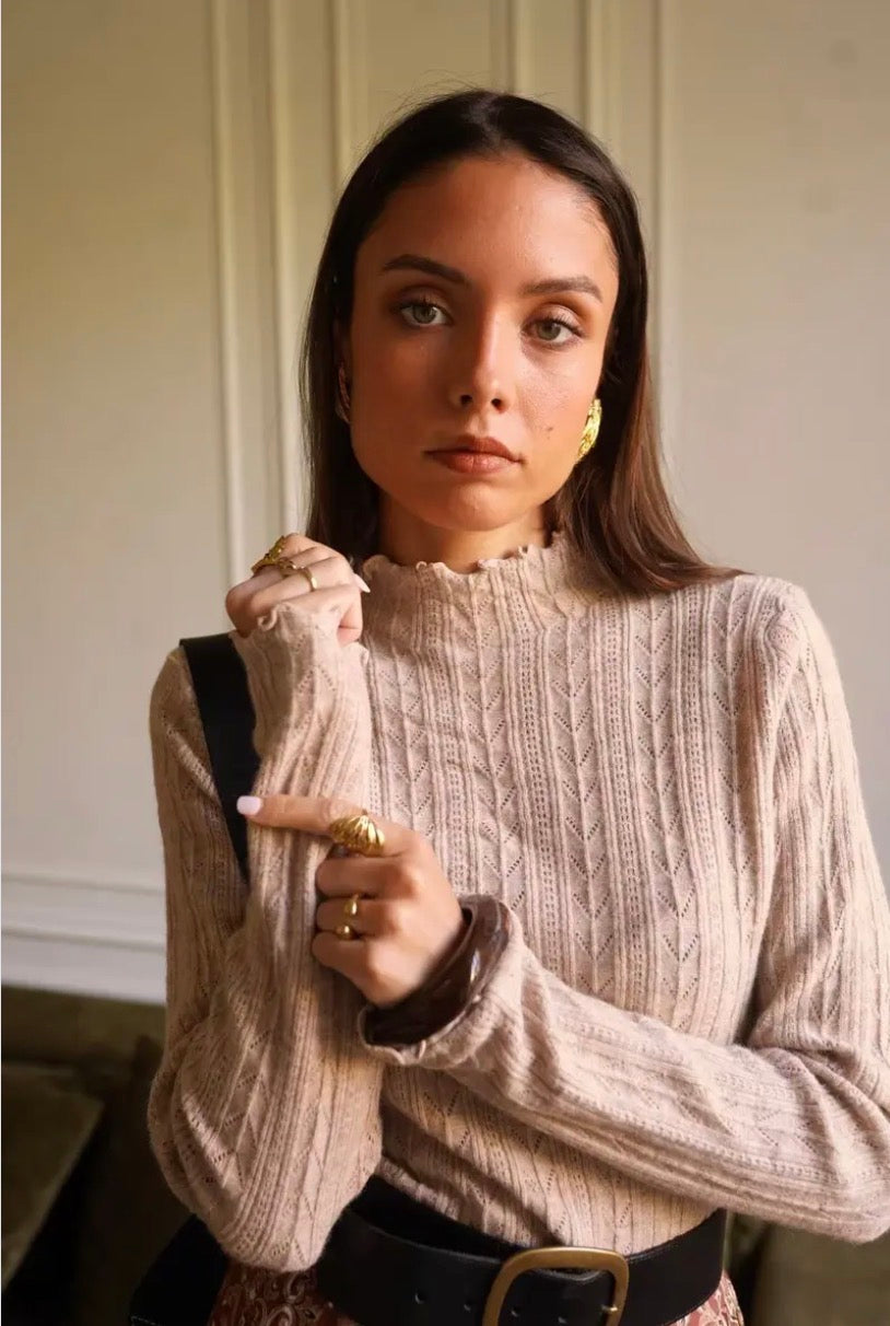 Sabina Tröja, Beige, One size