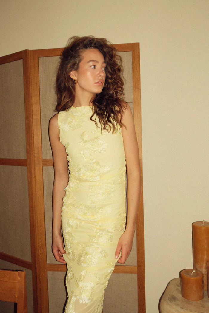 Noella Lavinia Klänning Butter Yellow