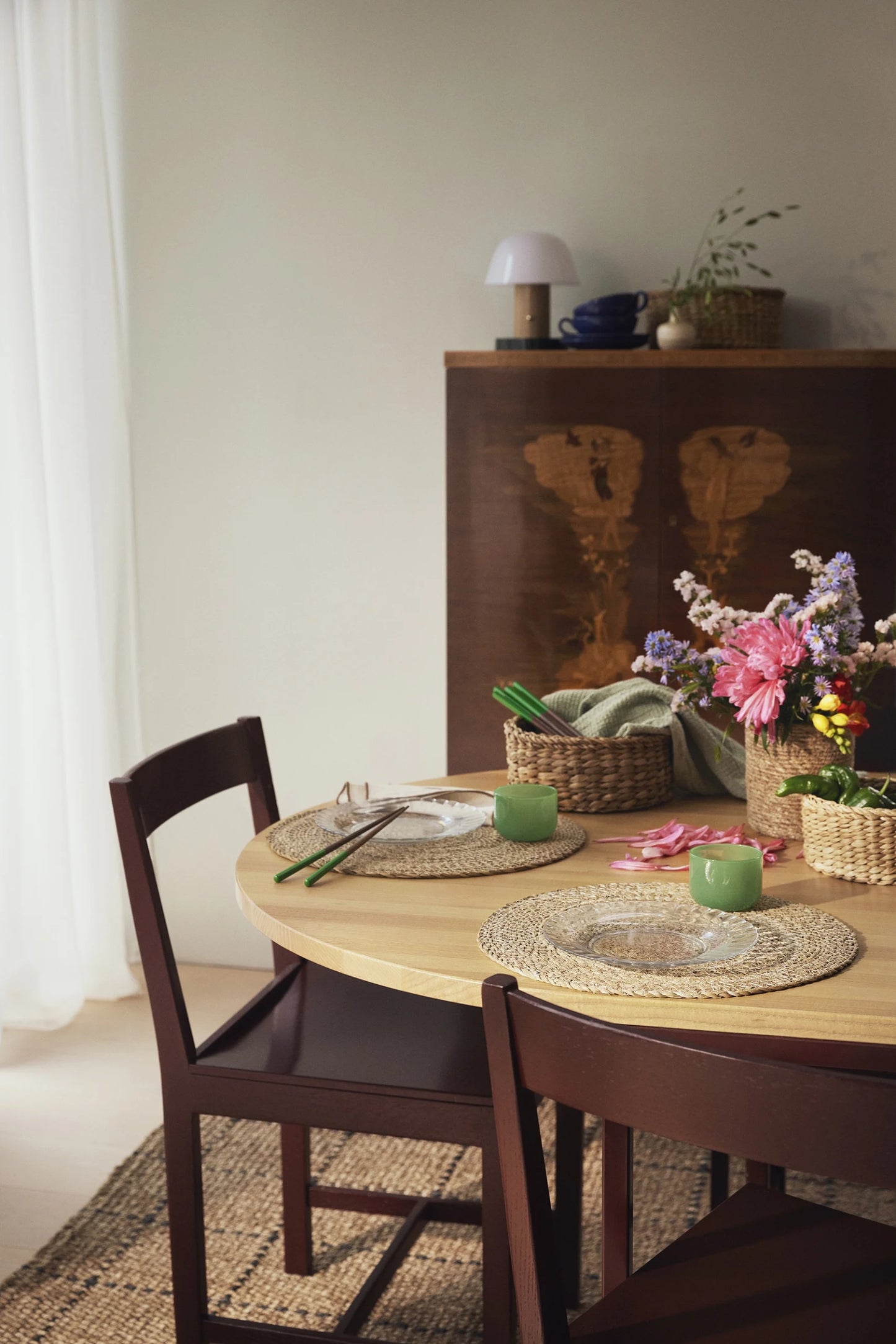 Underlägg Natural Sjögräs Rund