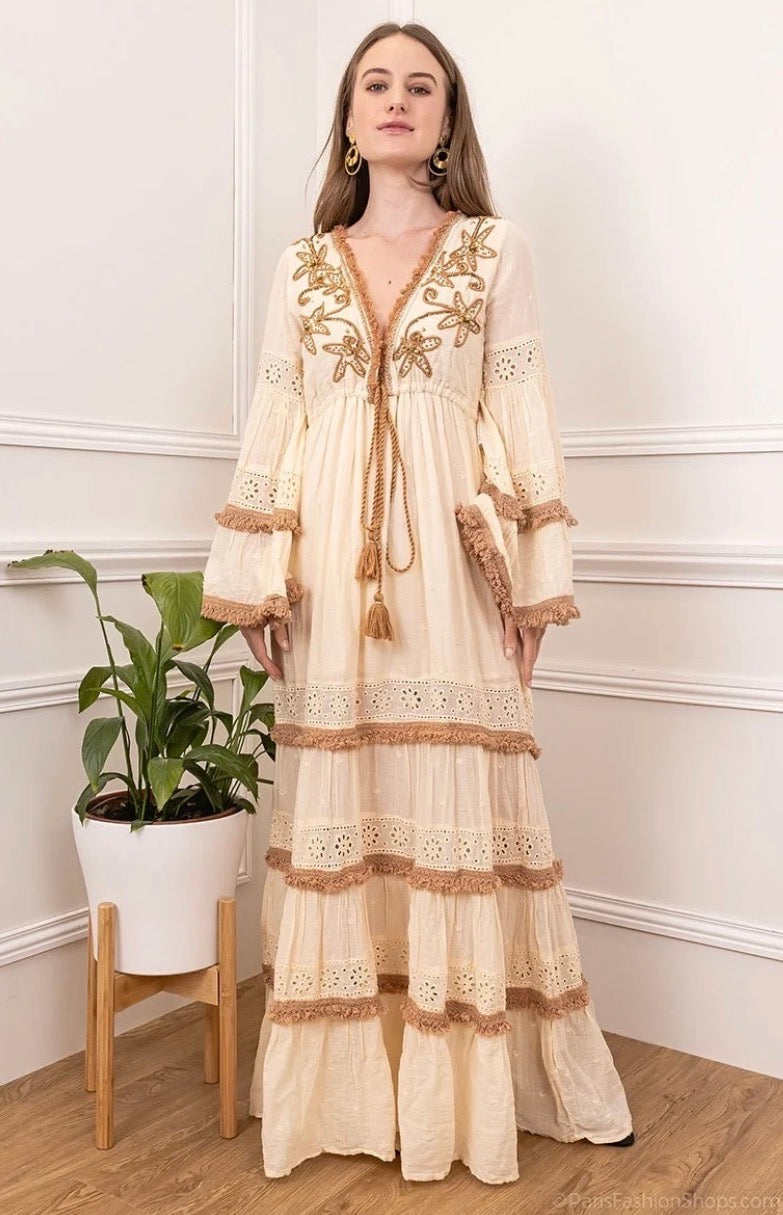 Bonni Bohemisk Långklänning, Natur