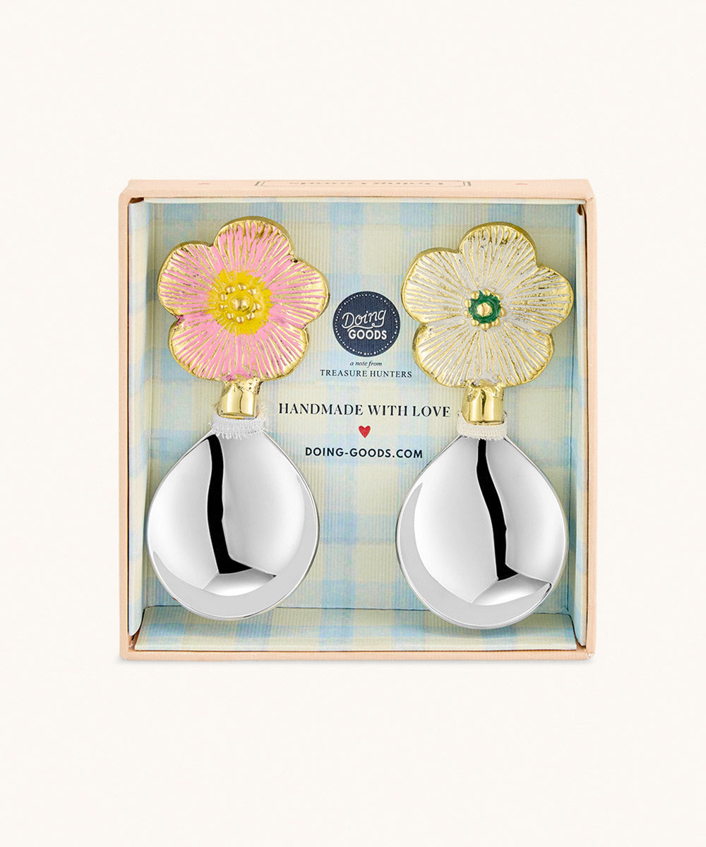 Faye Flower Dipster Spoon Set i Box