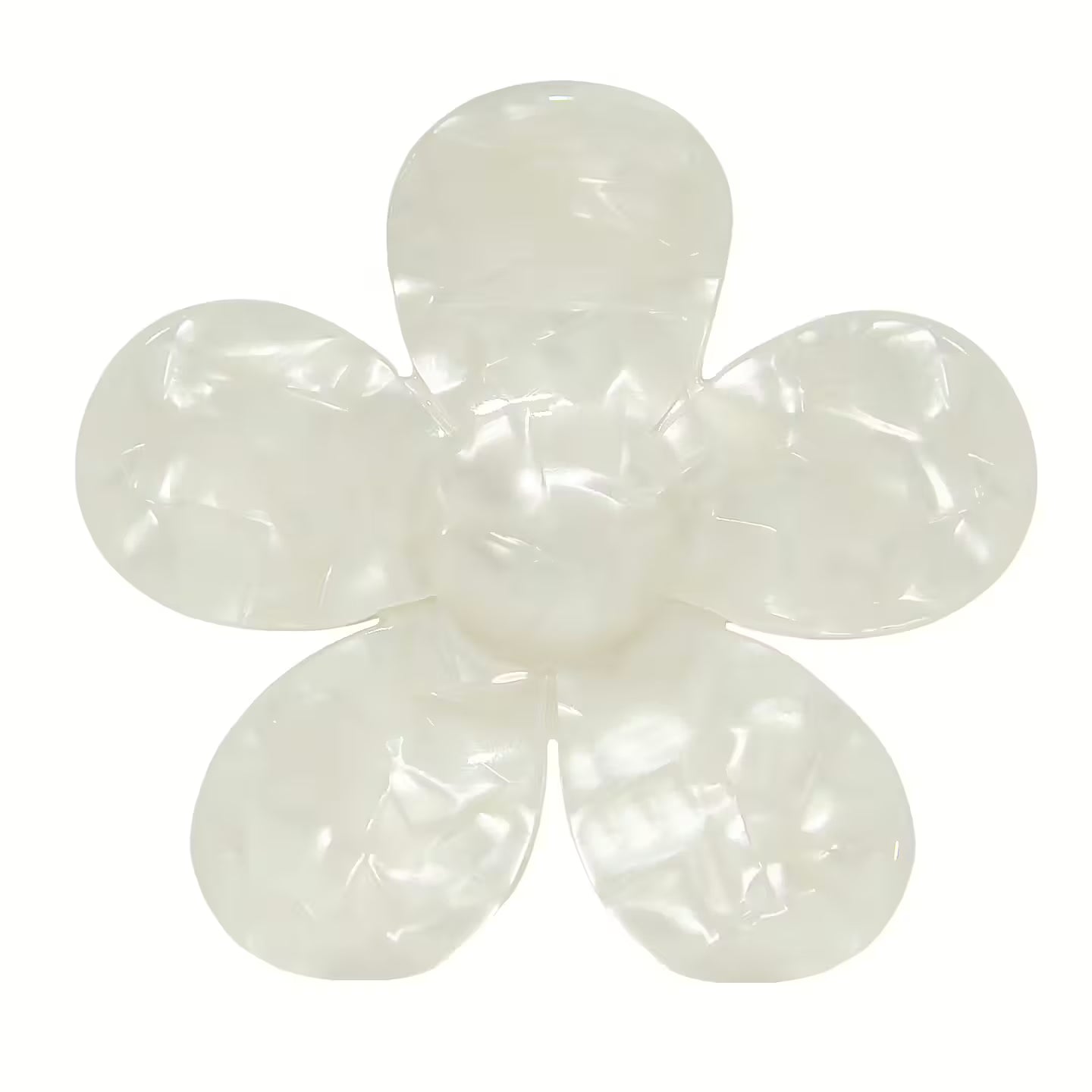 Hårklämma Blomma, Ivory, Stor